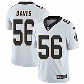 Nike Men & Women & Youth Saints 56 DeMario Davis White NFL Vapor Untouchable Limited Jersey,baseball caps,new era cap wholesale,wholesale hats